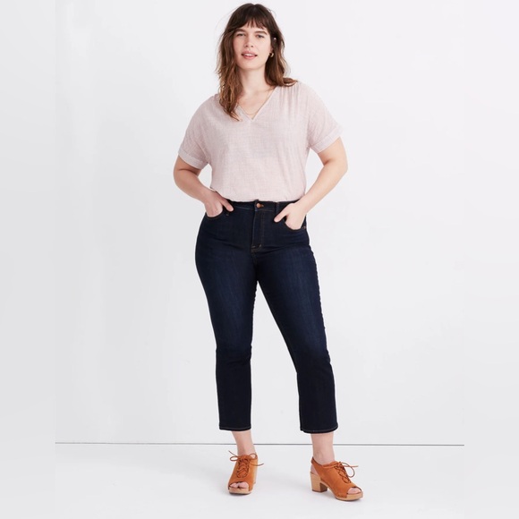 Madewell Curvy Cali Demi-Boot Jeans in Larkspur Wash: TENCEL Denim Size 31 - Picture 2 of 12